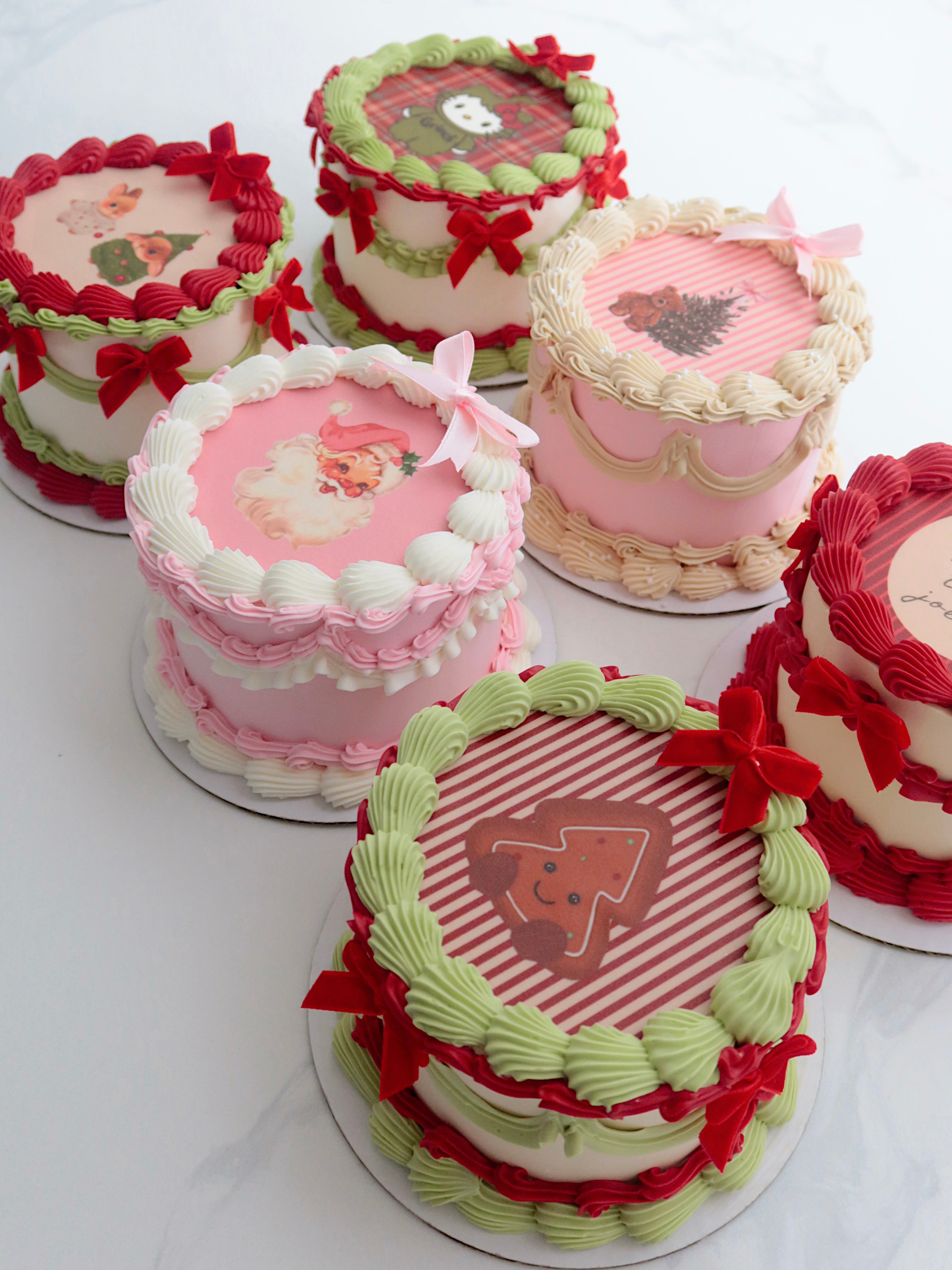 Christmas bento cake