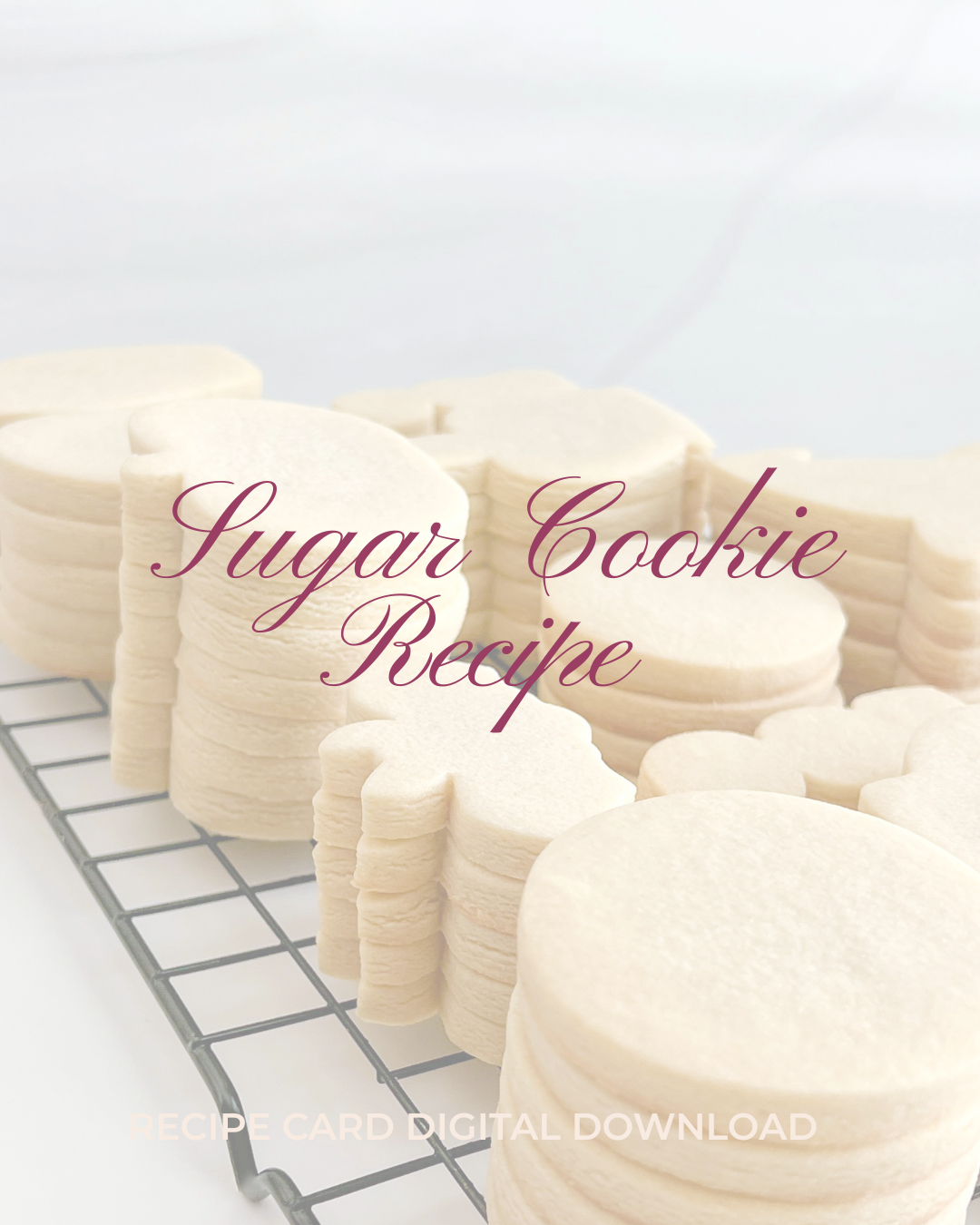 No Spread Vanilla Sugar Cookie Recipe