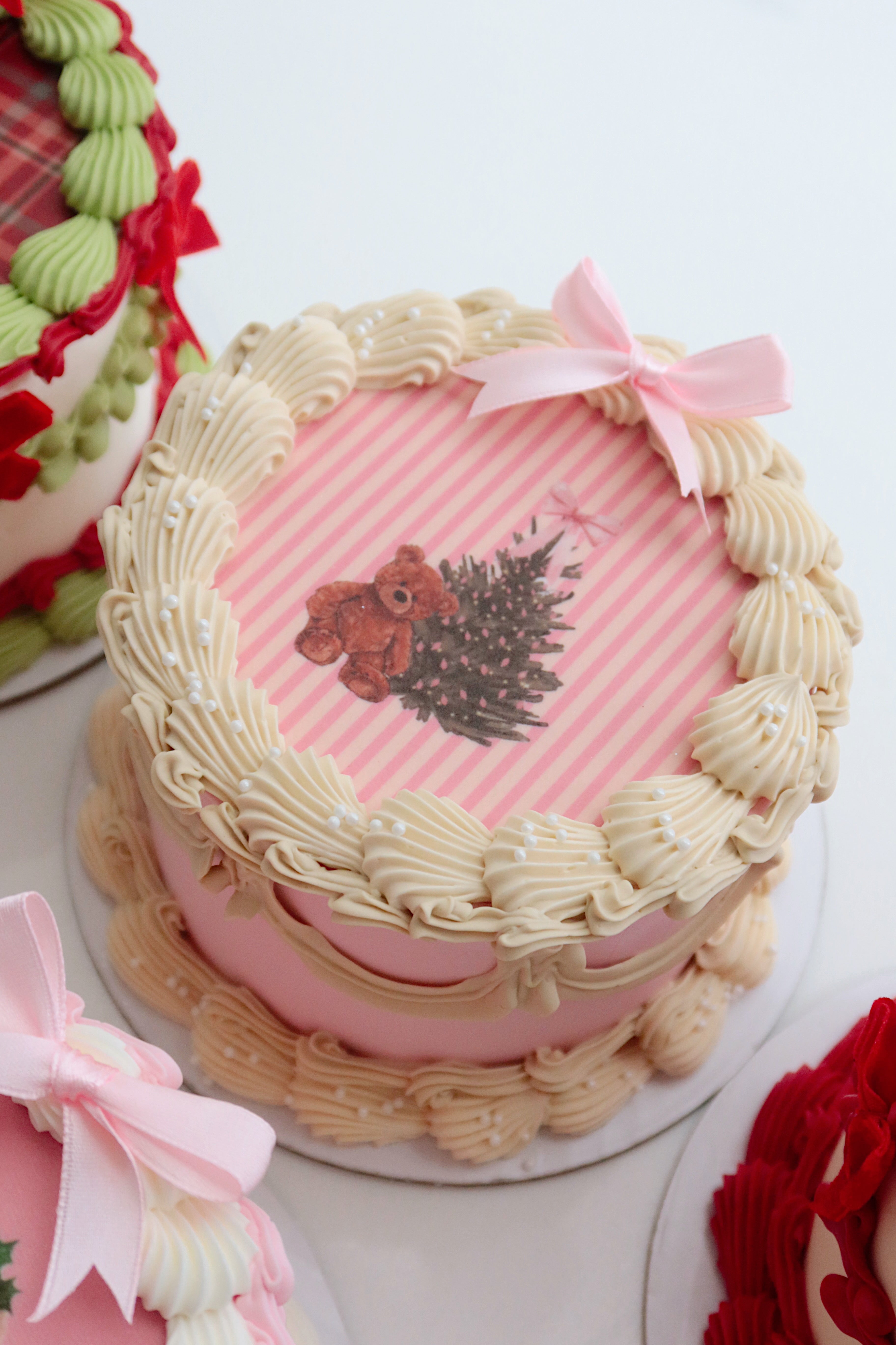 Christmas bento cake