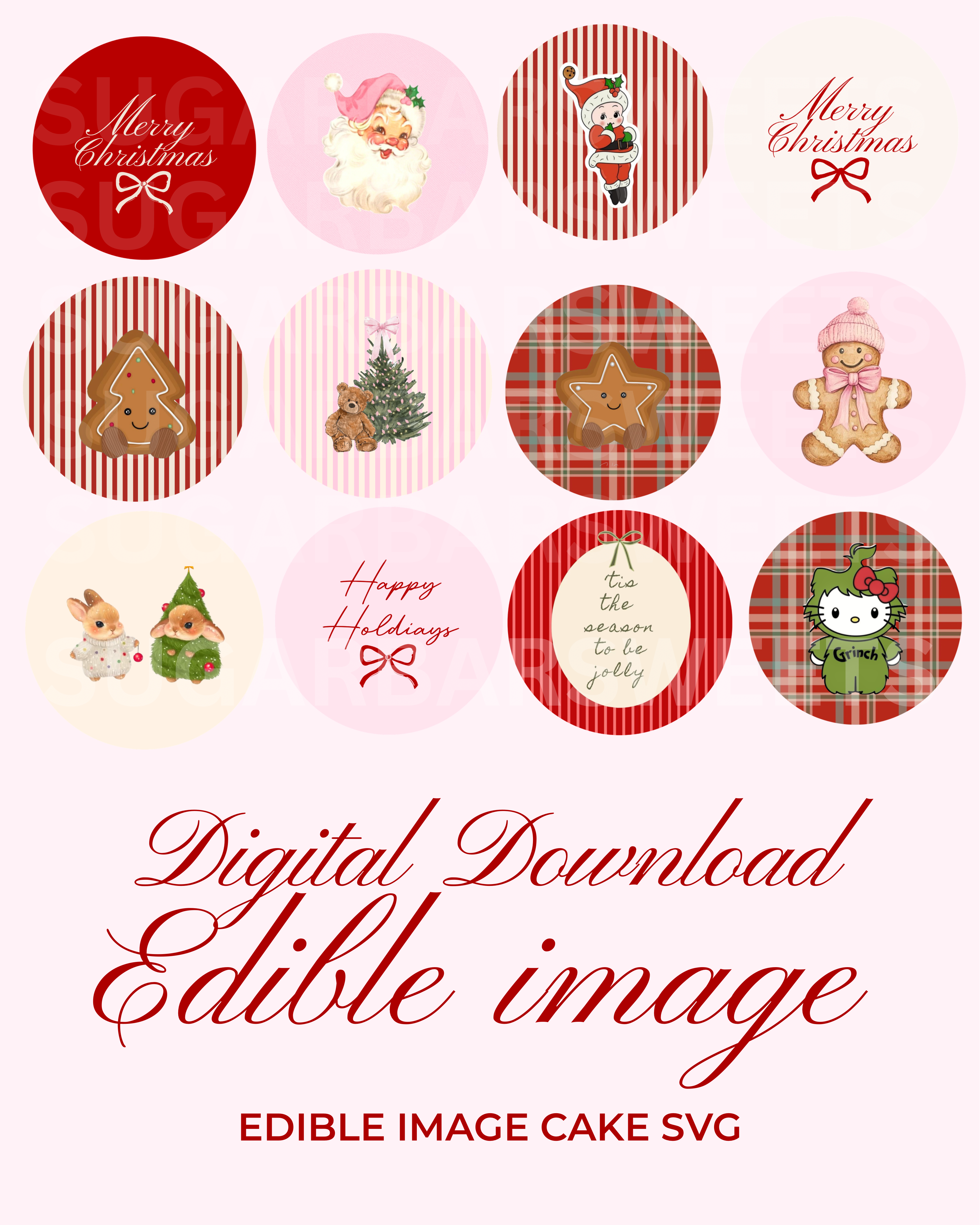 Christmas Edible Digital Download